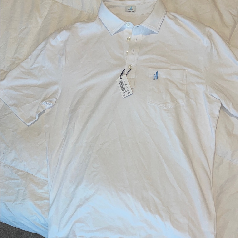 johnnie-O Classic White Polo Shirt